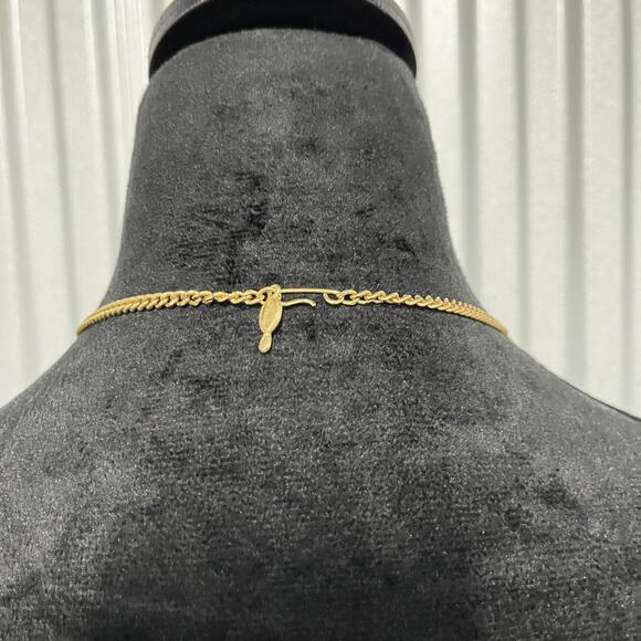 Vintage Signed Sarah Coventry Gold Tone Twisted Necklace Statement Chain 17 Inch - Picture 2 of 8